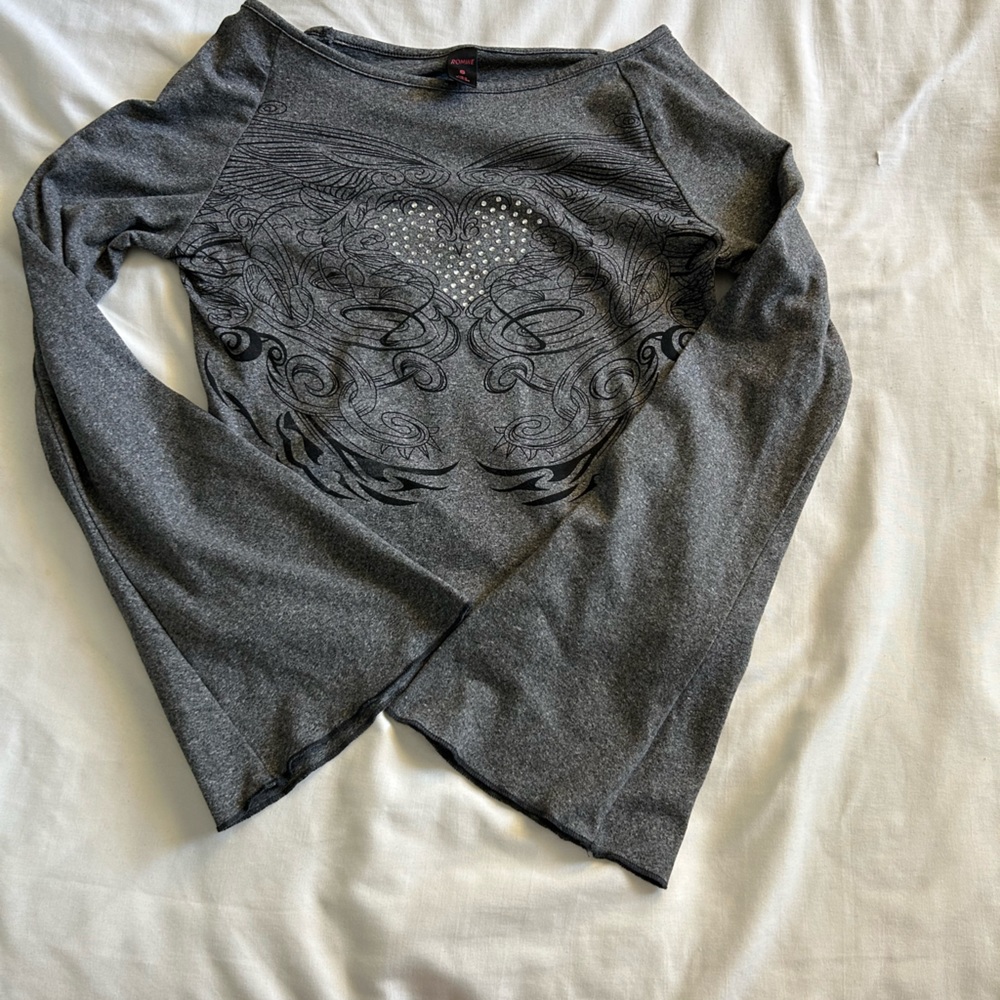 long sleeve off the shoulder shirt